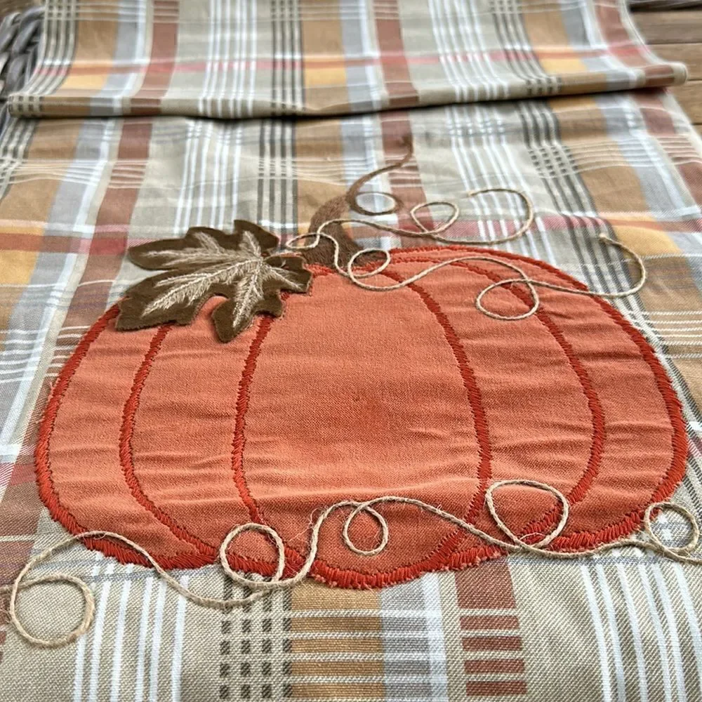 Splendid Home Fall Plaid Table Runner - Picture 2 of 6
